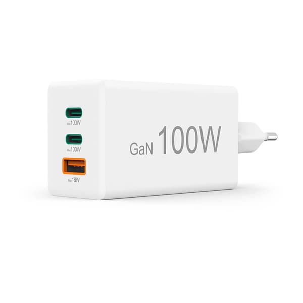 Hama Oplader 2x USB-C 1x USB-A GaN 100W Vit