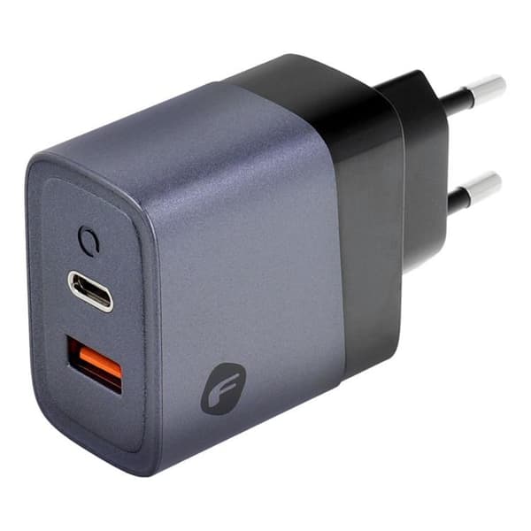 Forcell F-Energy Väggladdare GaN 45W 1xUSB-C 1xUSB-A 4A PD QC 4.0