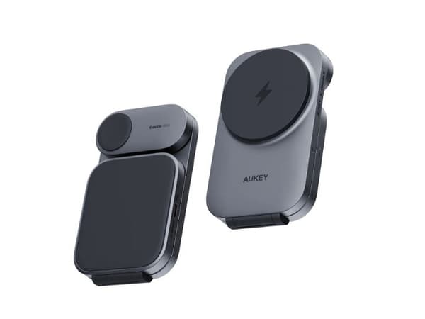 Aukey Charger Aukey Wireless Charger 3in1 Qi2.0, 15W, for iPhone, Apple Watch og Airpods