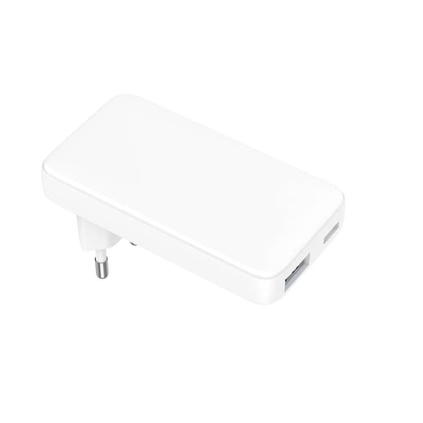 Gear Lader 220V 1xUSB-C+1xUSB-A PD/PPS 36W+QC 18W GaN Hvit