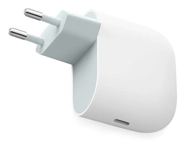 Google - Strømadapter - 45 watt - 3 A - PD 3.1/PPS (24 pin USB-C) - snø - Europa