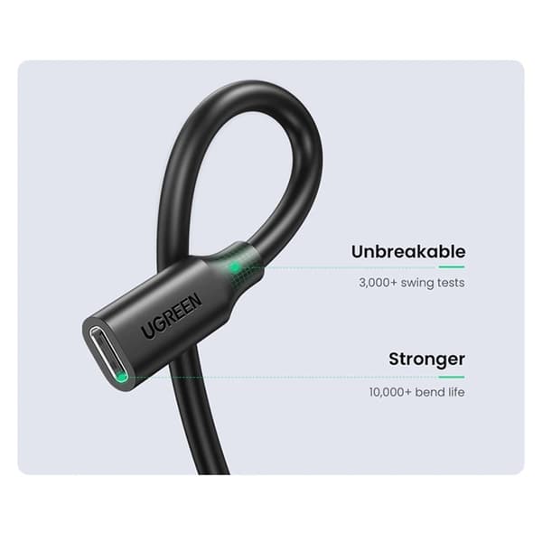 Ugreen Kabel USB-C Extension Cable 100W 4K 1m