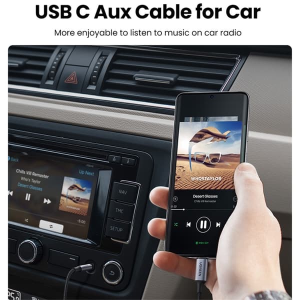 Ugreen Kabel USB-C til 3.5mm AUX 1m