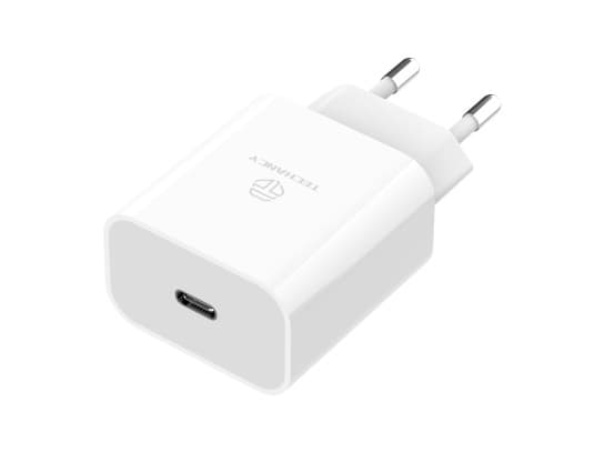 Techancy 33W USB-C Laddare - Snabbladdning i Elegant Vit Design