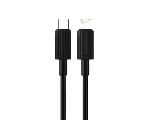 1M USB-C till Lightning Kabel - Snabbladdning 30W Svart