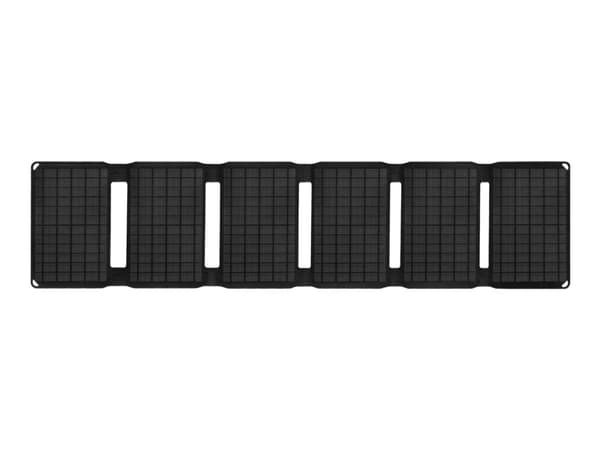 Sandberg - Solcellelader - 40 watt - 3 A - QC 3.0 - 3 utgangskontakter (USB, 24 pin USB-C, 5,5 x 2,1 mm DC-jakk)