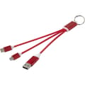 Miniatyrbilde 2 av 2: 4 in 1 Recycled Aluminium Keyring Charging Cable