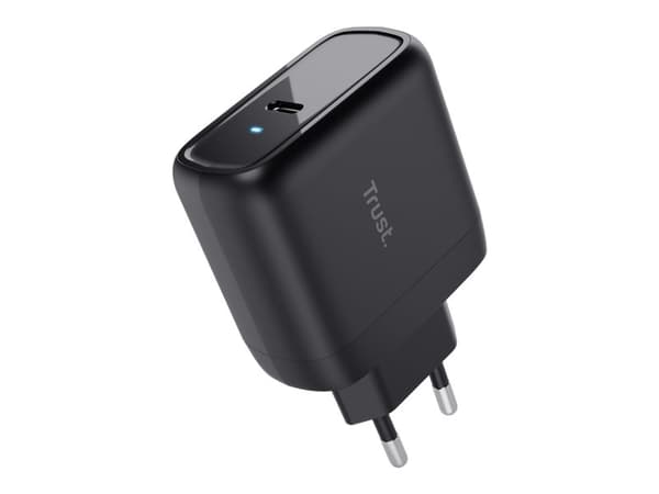 Trust Maxo - Virtalähde - 65 Watt - 3 A - PD 3.0 (24-nastainen USB-C) - Musta (24817)