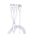 Miniatyrbild 2 av 2: Devia kabel 3in1 Smart EC141 USB - Lightning + USB-C + MicroUSB 1,2 m 2A vit