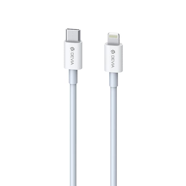 Devia-kabel Smart EC146 PD USB-C - Lightning 20W 3A hvit