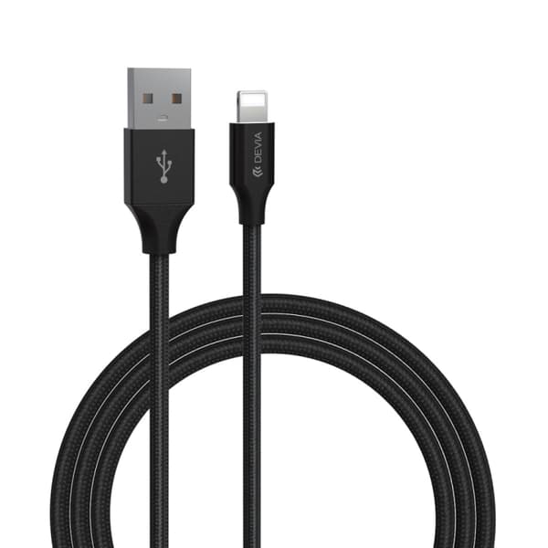 Devia kabel Gracious EC412 USB - Lightning 2,0 m 2,1A svart
