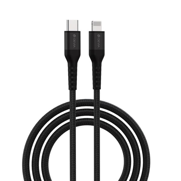 Devia kabel Gracious EC409 PD USB-C - Lightning 1,5 m 3A svart