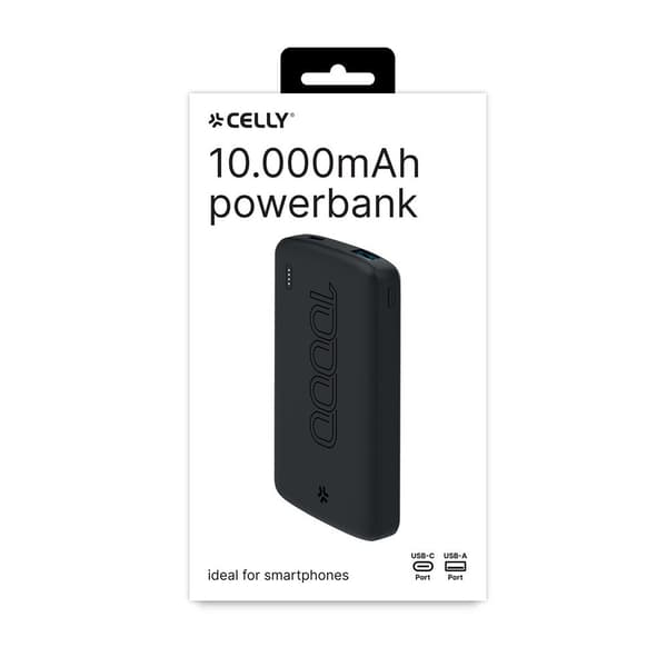 Celly Powerbank PBE EVO 10 000 mAh Musta