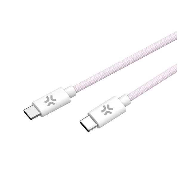 Celly Kabel Cotton Braided USB-C/USB-C 1.5m Lyserød