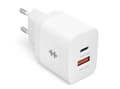 Miniatyrbilde 3 av 4: HyperJuice - Strømadapter - 20 watt - PD - 2 utgangskontakter (USB, 24 pin USB-C) - hvit - Europa