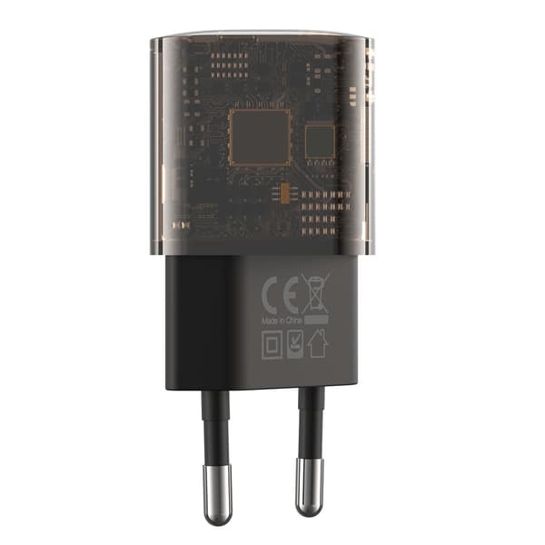 XO Clear väggladdare CE05 PD 30W QC 3.0 18W 1x USB 1x USB-C brun