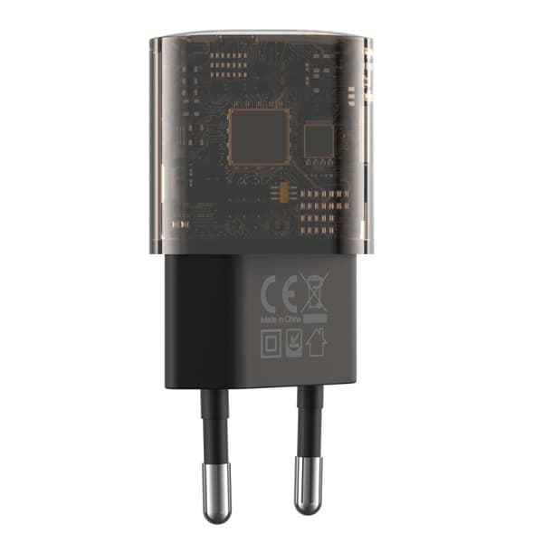 XO Clear väggladdare CE05 PD 30W QC 3.0 18W 1x USB 1x USB-C brun
