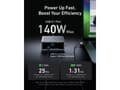 Miniatyrbilde 4 av 5: Anker Prime - Strømadapter - GaNPrime - 250 watt - 5 A - 6 utgangskontakter (4 x USB-C, 2 x USB)