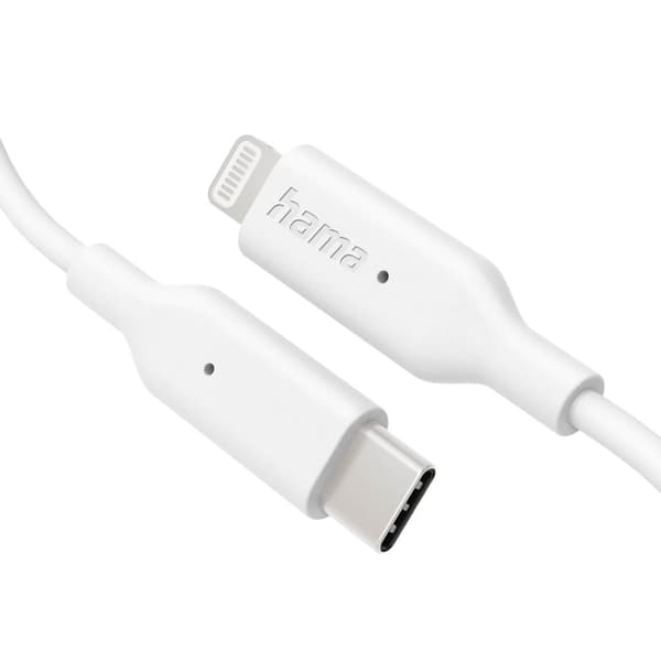 Hama Charging Cable USB-C to Lightning 1.0m White