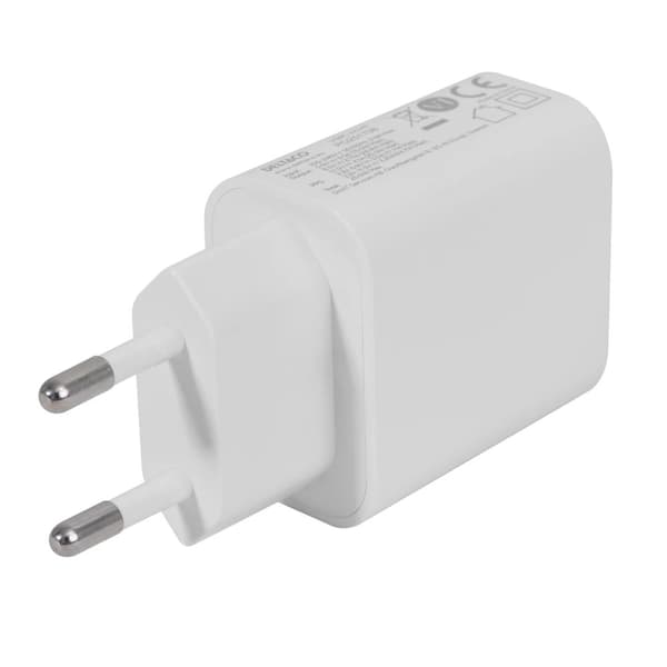 USB-C vægoplader med PD 20 W og PPS 25 W, Samsung Super Fast Charging, hvid