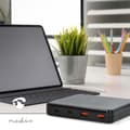 Miniatyrbillede 3 af 11: Nedis Bordlader | 65 W | GaN | 1.5 / 2.0 / 2.5 / 3.0 / 3.25 A A | Antal output: 4 | USB-A / USB-C™ | Euro | 1.50 m | Automatisk Valgt Spænding