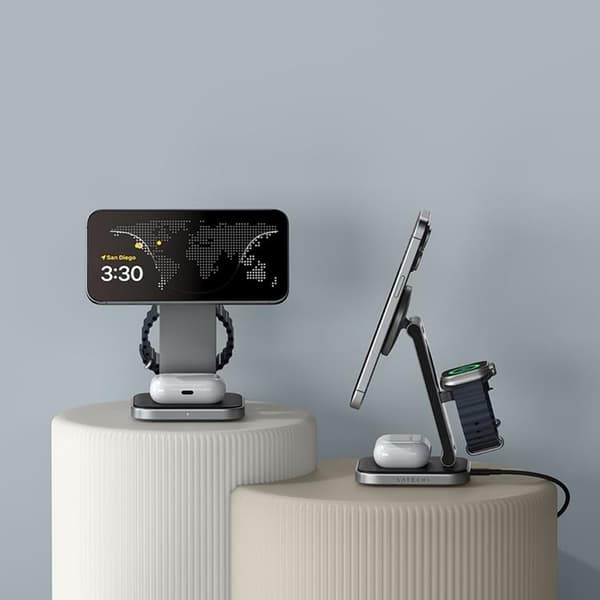Satechi 3-in-1 Trådlös Laddare Qi2 Vikbar