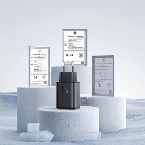 Joyroom Snabbladdare 25W USB-C Med 1m Kabel - Svart