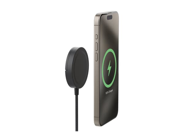 mophie - Trådløs ladepute - 15 watt - Fast Charge Sort