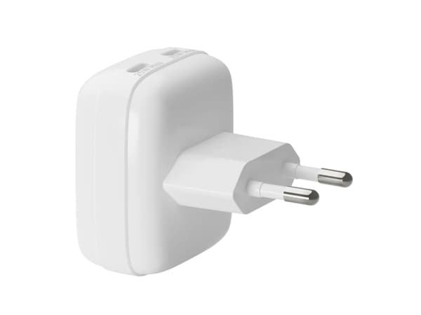 UUDELLEENLATAUS - EU LITTEÄ SEINÄLATAUS | LATURI - 2XUSB-C 25W - W