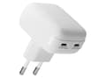 Pikkukuva 2 / 5: UUDELLEENLATAUS - EU LITTEÄ SEINÄLATAUS | LATURI - 2XUSB-C 25W - W