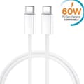 Miniatyrbillede 4 af 5: Snabbladdare Dual Port USB-C + USB-C till USB-C-kabel + Hörlur med USB-C-kontakt