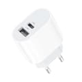 Miniatyrbillede 2 af 5: Snabbladdare Dual Port USB-C + USB-C till USB-C-kabel + Hörlur med USB-C-kontakt