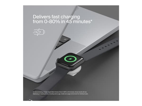 Belkin - Trådløs ladepute - bærbar - 5 watt - Fast Charge - MFI-sertifisert