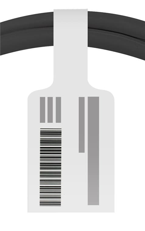 Goobay Lightning-USB-A supersoft textilkabel med metallkontakter, 3 m, svart MFi-certifierad, elegant och extra robust laddnings- och synkroniseringsk