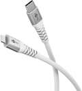 Miniatyrbilde 2 av 9: Goobay Lightning-USB-C™ supermyk tekstilkabel med metallkontakter, 1 m, hvit MFi-sertifisert, elegant og ekstra robust lade- og synkroniseringskabel f