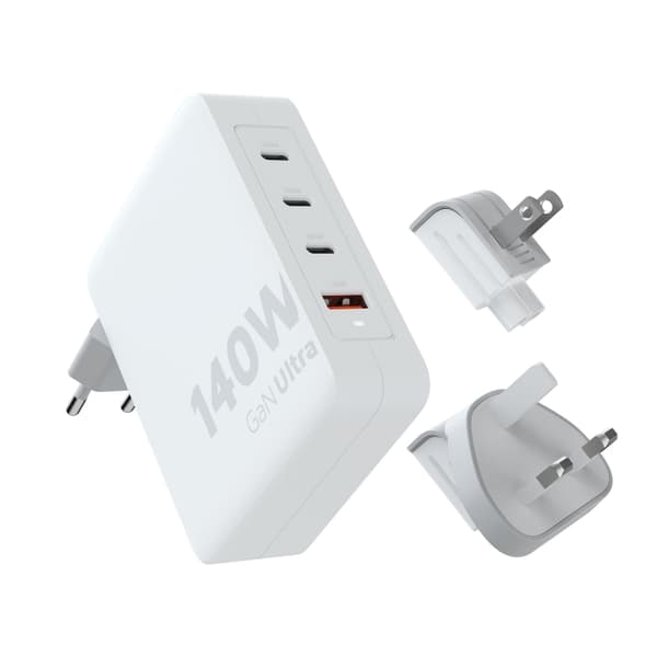 Xtorm 140W GaN Ultra-reseladdare + USB-C PD-kabel Vit