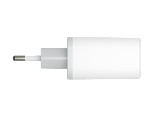 dbramante1928 re-charge - Strømadapter - 30 watt - 3 A - PD/PPS - 2 utgangskontakter (24 pin USB-C, USB) - hvit - Europa