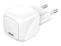 Miniatyrbilde 1 av 5: Belkin BoostCharge - Strømadapter - kompakt - 30 watt - Power Delivery 3.1 (24 pin USB-C)