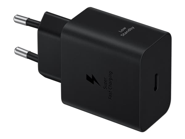 Samsung EP-T4511 - Strømadapter - 45 watt - 3 A - SFC 2.0, Power Delivery 3.0 + PPS (24 pin USB-C) - på kabel: USB-C - svart Sort