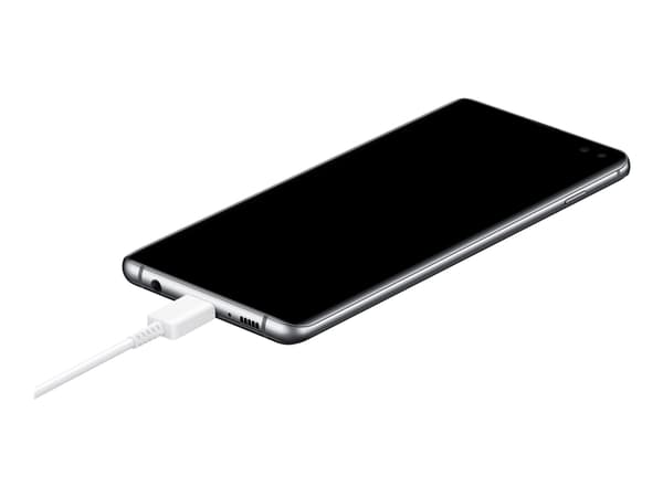 Samsung Fast Charging Wall Charger EP-TA800 - Strømadapter - 25 watt - 3 A - Ultra Fast Charge (24 pin USB-C) - på kabel: USB-C - hvit - for Galaxy A