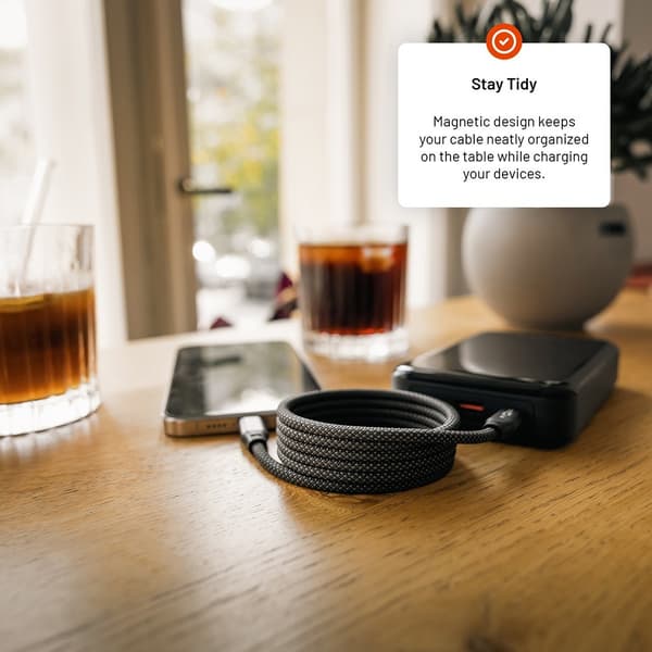 Fixed Kabel Magnetisk USB-C til USB-C 240W 2m