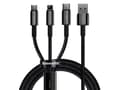 Miniatyrbillede 2 af 2: Baseus Tungsten Gold 3-in-1 USB Cable, 1,5m