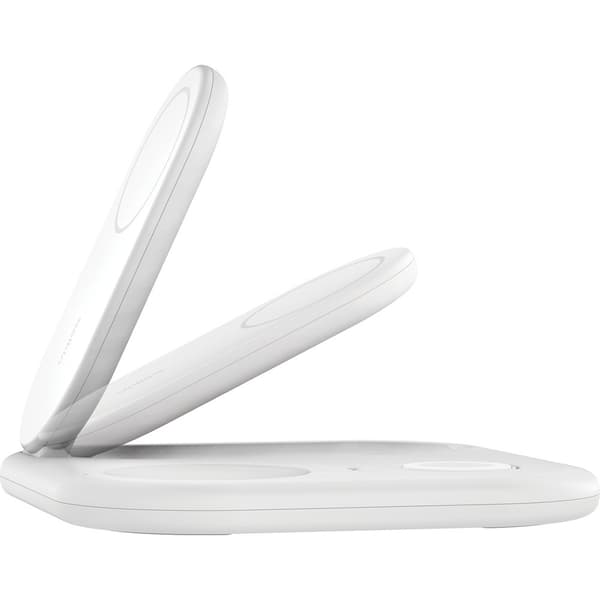 Belkin Langaton laturi BoostCharge 3-in-1 Foldable MagSafe Qi2 15W Valkoinen
