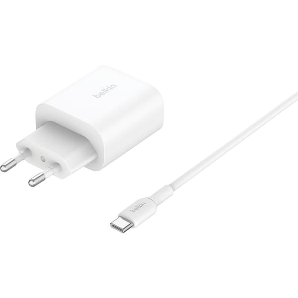 Belkin Langaton laturi BoostCharge 3-in-1 Foldable MagSafe Qi2 15W Valkoinen