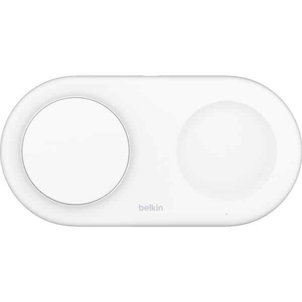 Belkin Langaton laturi BoostCharge Pro 2-in-1 MagSafe Qi2 15W Valkoinen