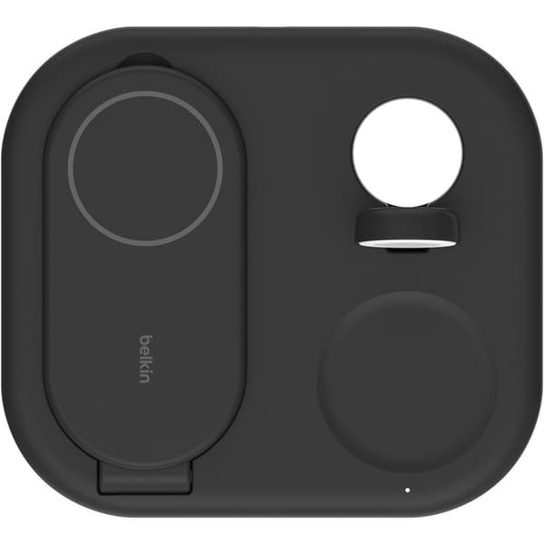 Belkin Langaton laturi BoostCharge 3-in-1 Foldable MagSafe Qi2 15W Musta