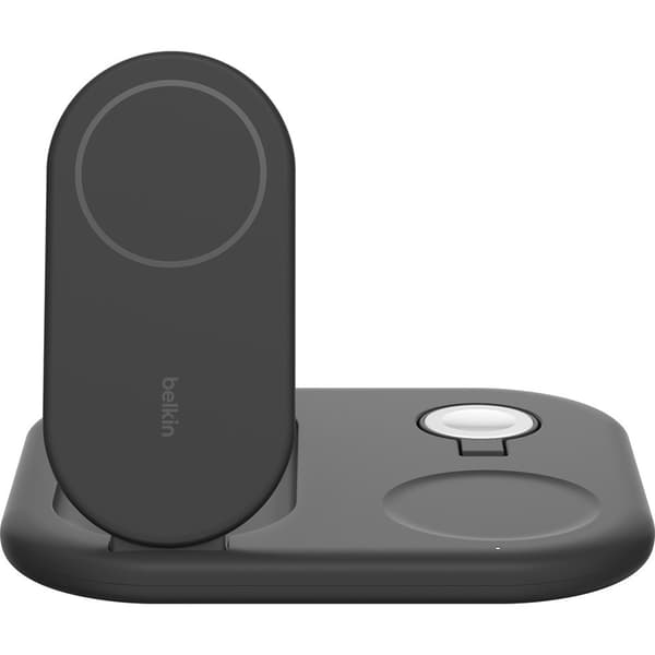 Belkin Langaton laturi BoostCharge 3-in-1 Foldable MagSafe Qi2 15W Musta