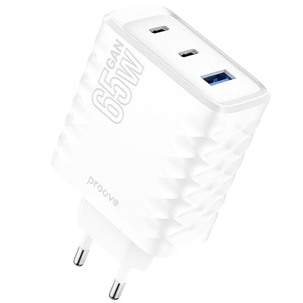 Proove Snabbladdare 65W Speed Surge Gan - Vit