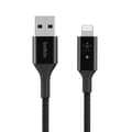 Miniatyrbilde 1 av 2: Belkin Smart LED USB-A til Lightning-kabel, svart, 1,2m