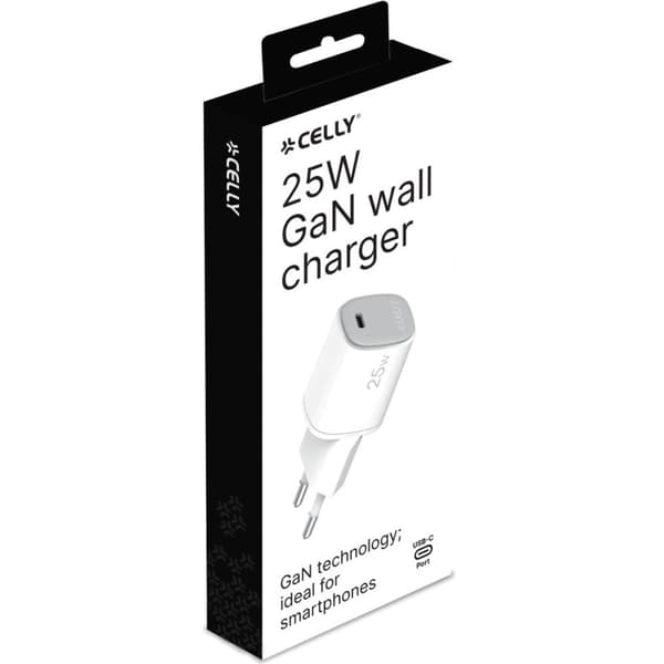 Celly USB-laddare GaN 1 x USB-C PD 25W